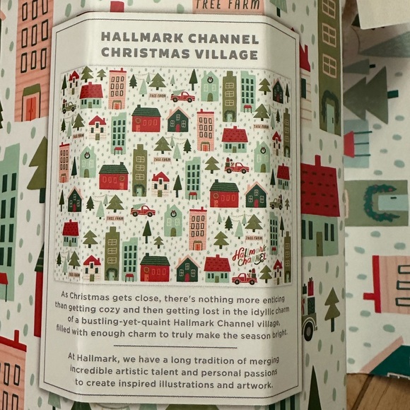 NEW. Hallmark Christmas Village Puzzle with Red and Green - Picture 3 of 4